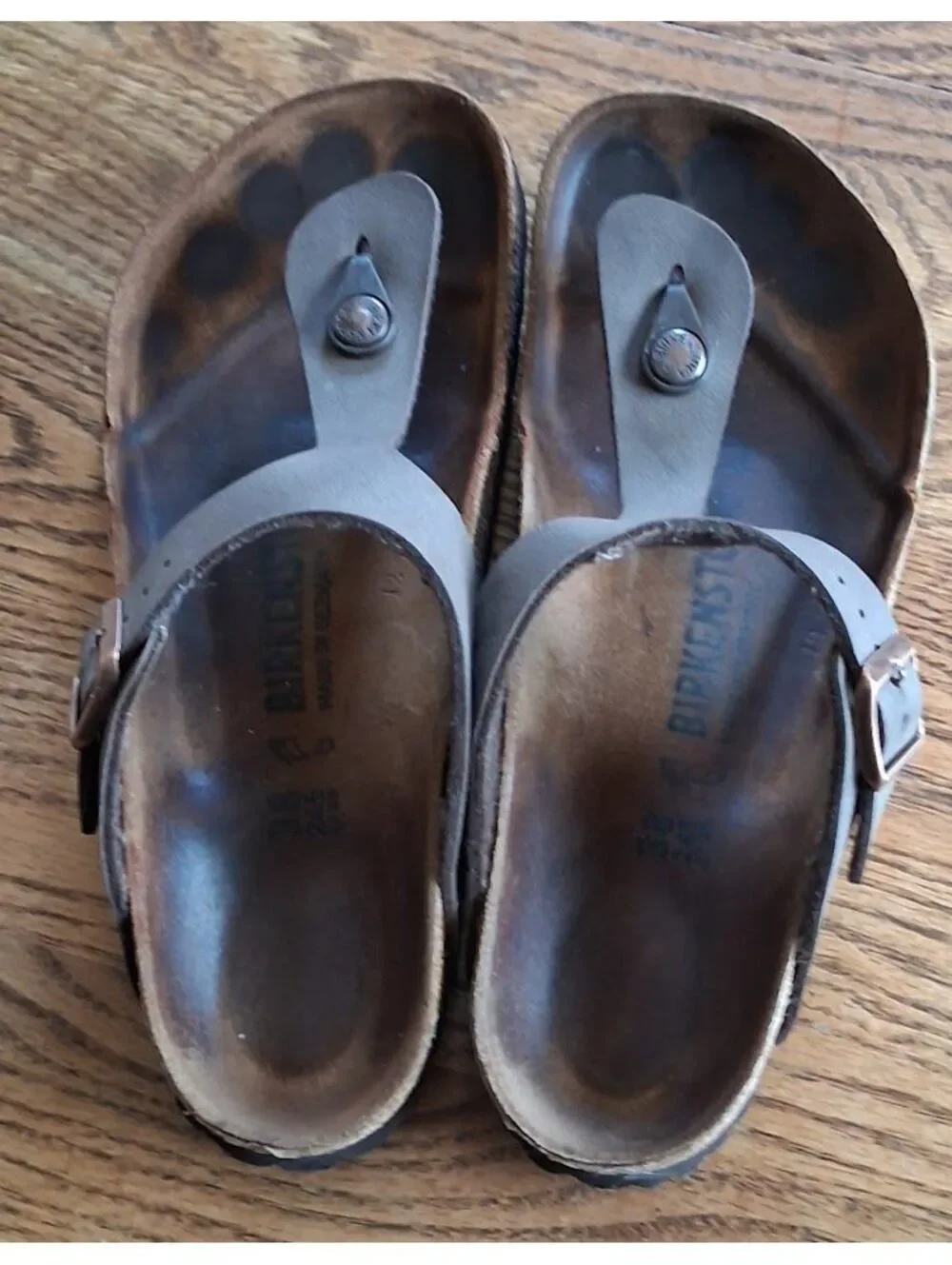Birkenstock Gizeh Thong Sandals Brown Size 38/Us 7-7.5